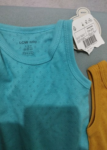 Sarı Dantelli Bebek Erkek Atlet Body - Görsel 3