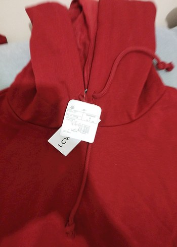 Kırmızı Kadın Sweatshirt Uzun Kollu - Görsel 4