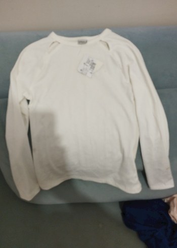 Beyaz Çocuk sweatshirt - Görsel 3