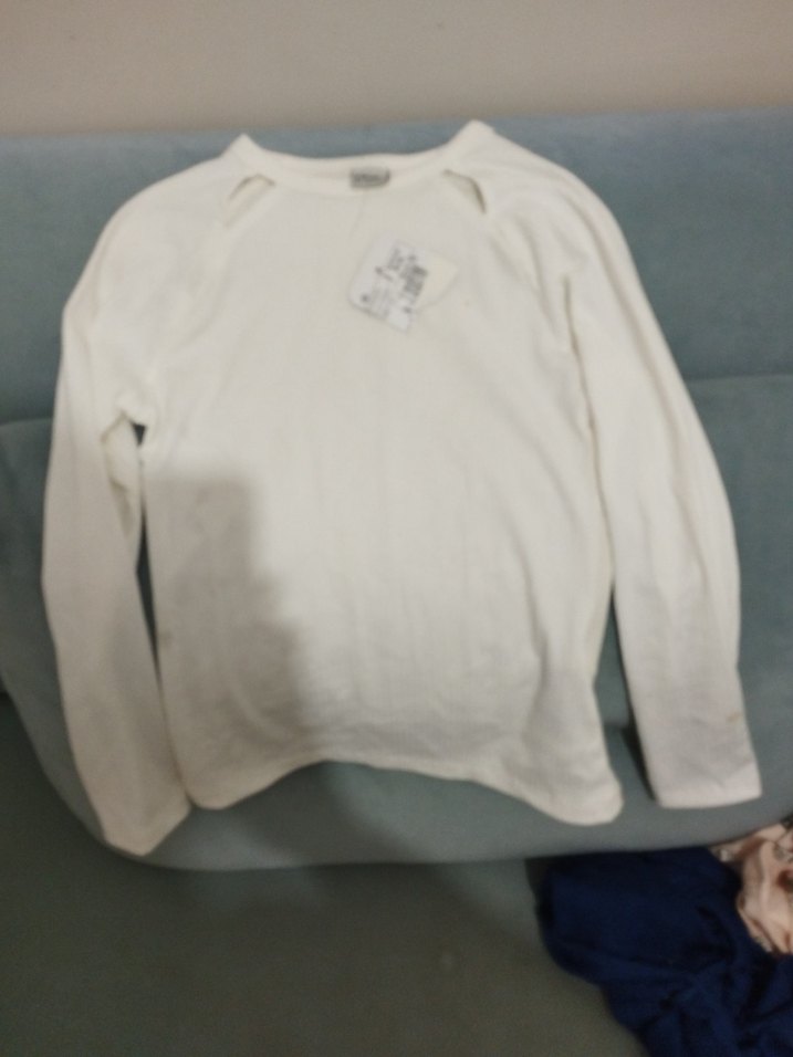 Beyaz Çocuk sweatshirt - Görsel 3