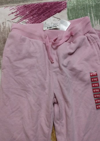 Kızlar için Rahat Pembe Eşofman Altı - Görsel 2