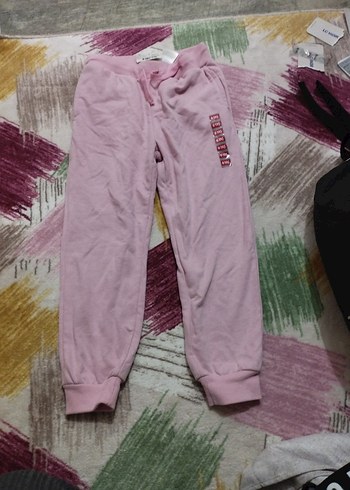 Kızlar için Rahat Pembe Eşofman Altı - Görsel 4