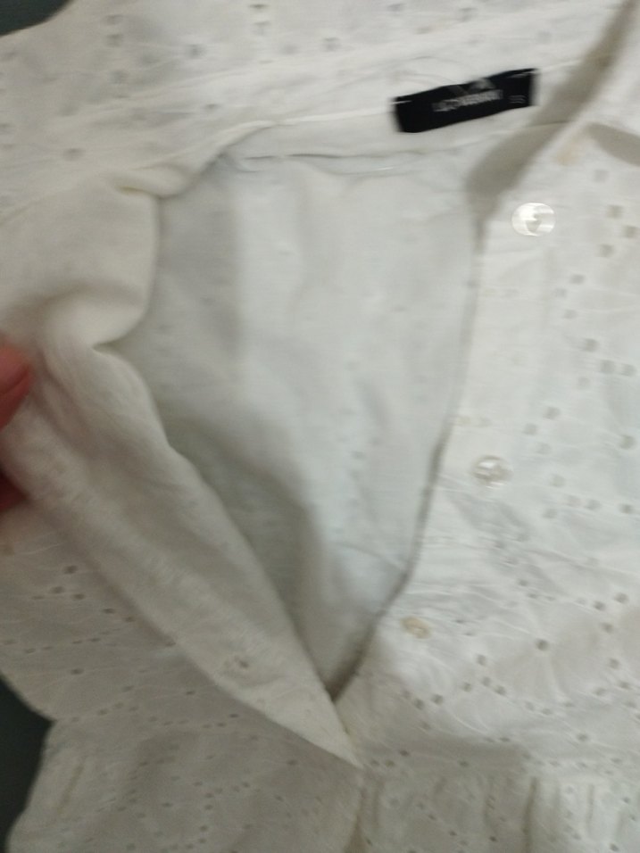 Uzun Kollu Beyaz Bohem Uzun Elbise - Görsel 3