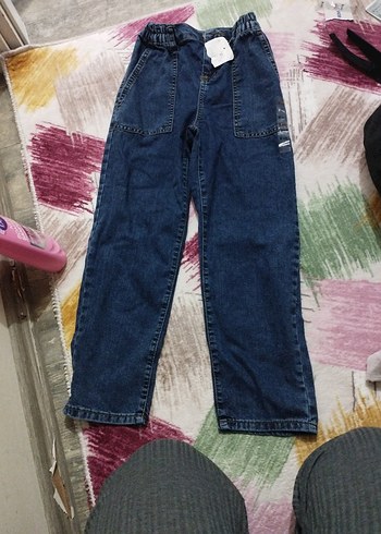 Koyu Mavi Belden Kemerli Bol Kesim Kot - Görsel 2