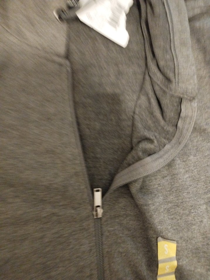 Gri Fermuarlı Kapüşonlu Kadın Sweatshirt - Görsel 5