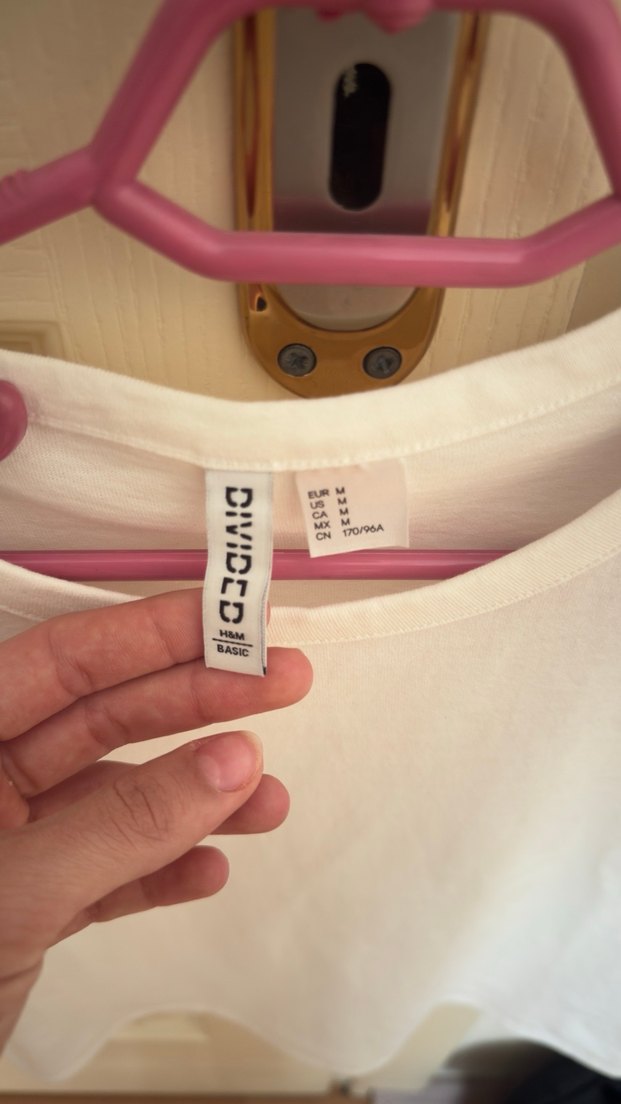 Kadın Beyaz Kısa Kollu Basic Tişört Crop - Görsel 2