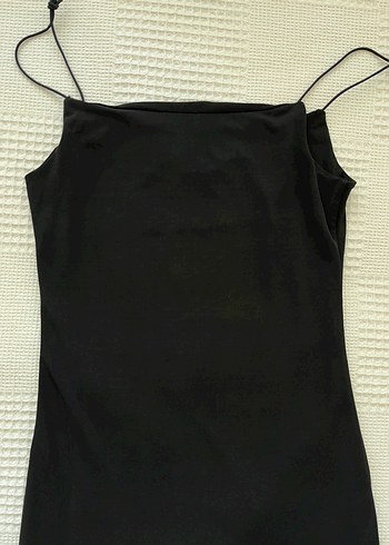 Siyah Midi Elbise - Görsel 3