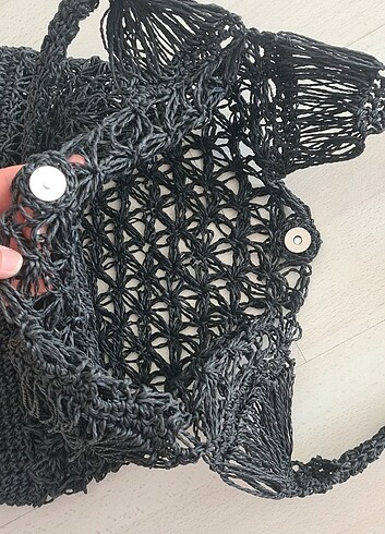 Elemegi kagit ip canta ve cüzdan seti - Görsel 5