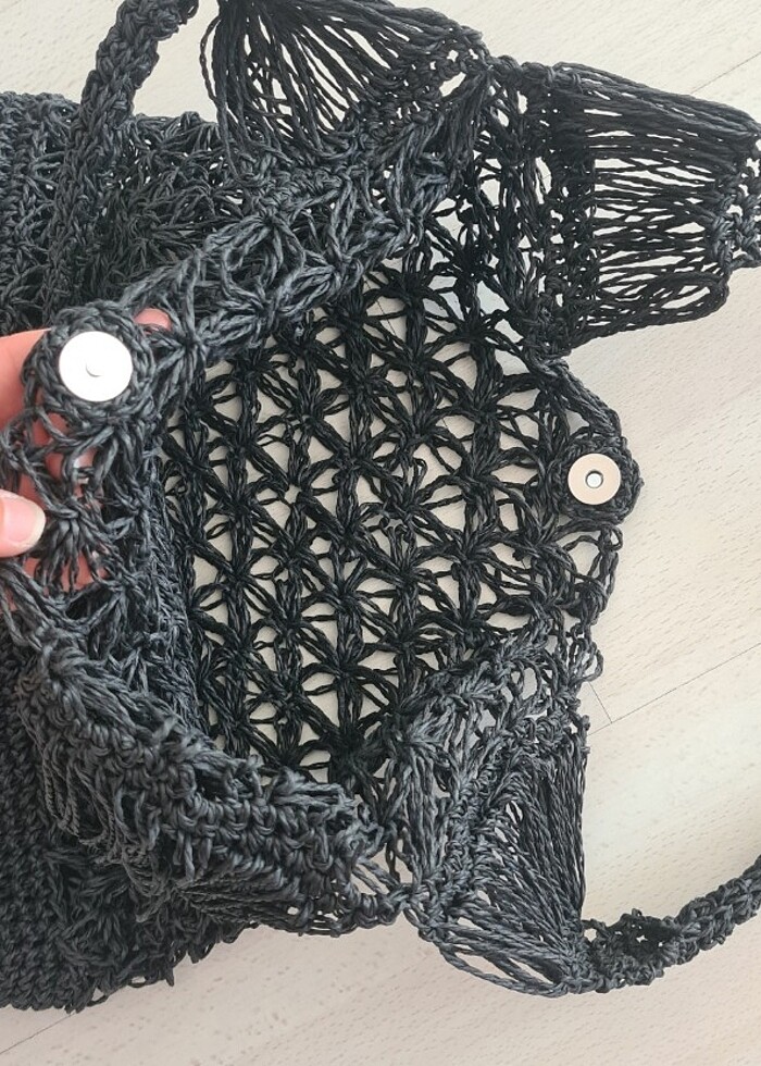 Elemegi kagit ip canta ve cüzdan seti - Görsel 5