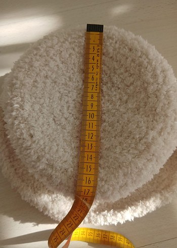 Peluş Detaylı Bej Bucket Şapka - Görsel 6