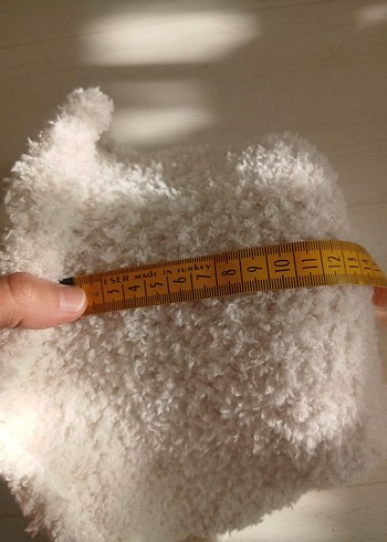 Peluş Detaylı Bej Bucket Şapka - Görsel 7