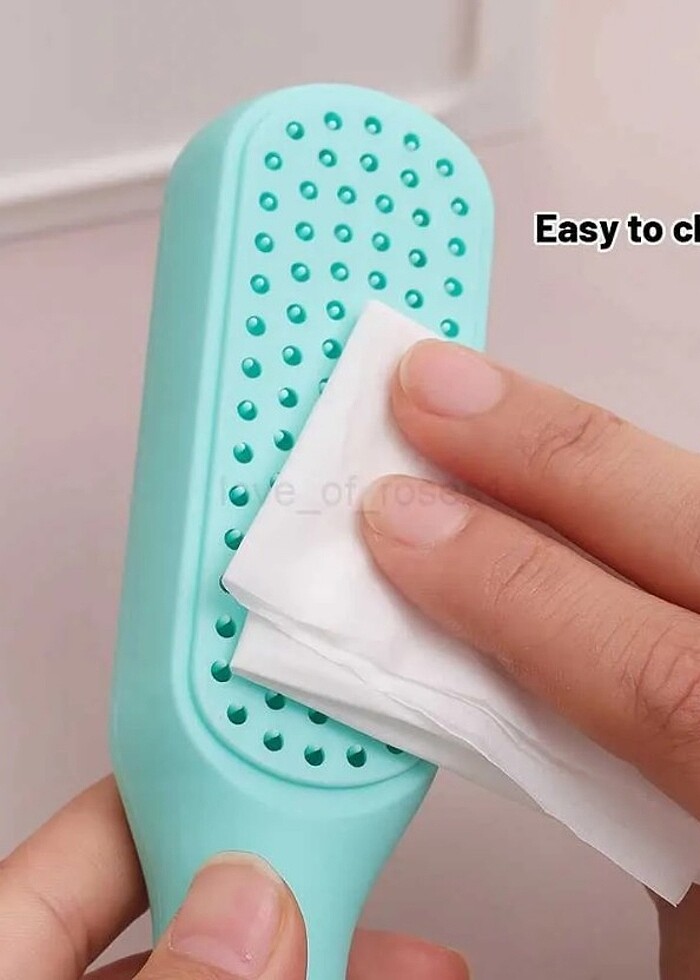 Taşınabilir teleskopik tarak Masaj Fırçası Kendinden temizleme a - Görsel 2