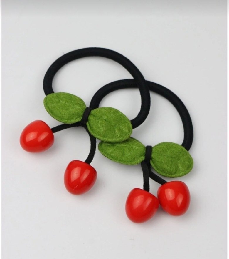 2 Adet Kirazlı Çocuk Toka - Görsel 3