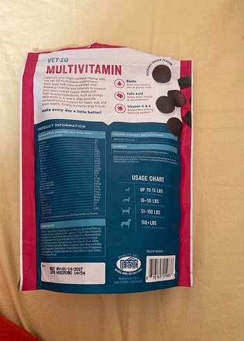 Vet-IQ Çoklu Vitaminli Yumuşak Köpek Tableti 60'lı - Görsel 2