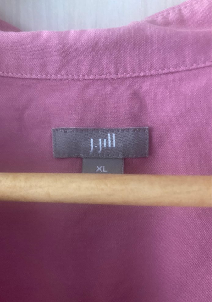 Pembe ipek j.Jill marka gömlek - Görsel 3