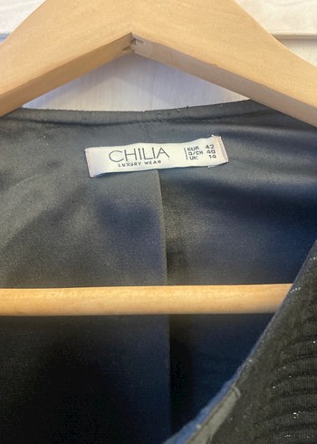 Düğmeli Siyah Kadın Blazer Ceket chilia marka - Görsel 3