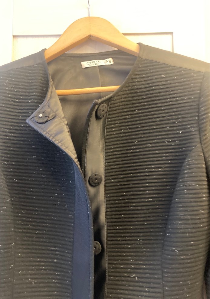 Düğmeli Siyah Kadın Blazer Ceket chilia marka - Görsel 2