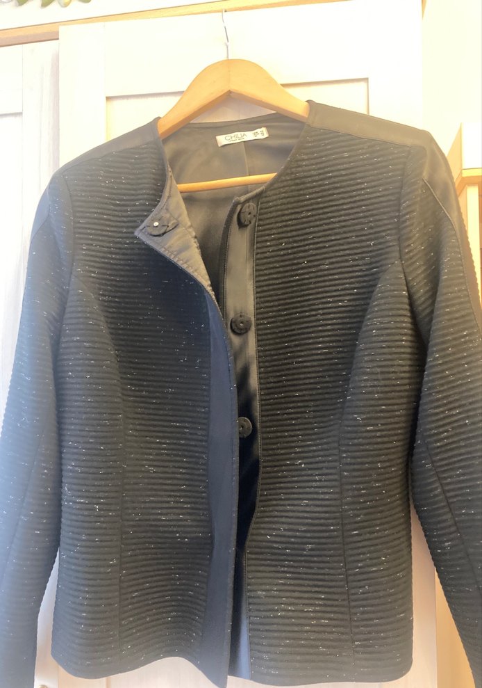 Düğmeli Siyah Kadın Blazer Ceket chilia marka - Görsel 4