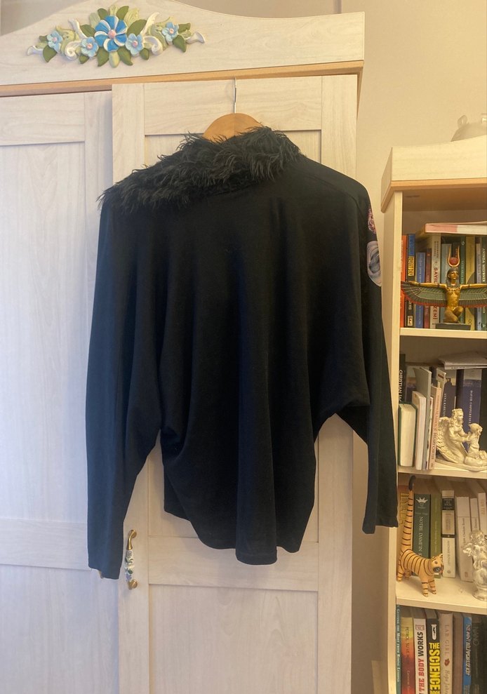 Kürk Detaylı gusto yarasa kol bluz - Görsel 4