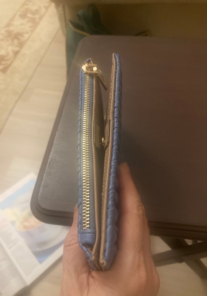Mavi Fermuarlı Kadın Cüzdanı - Görsel 4