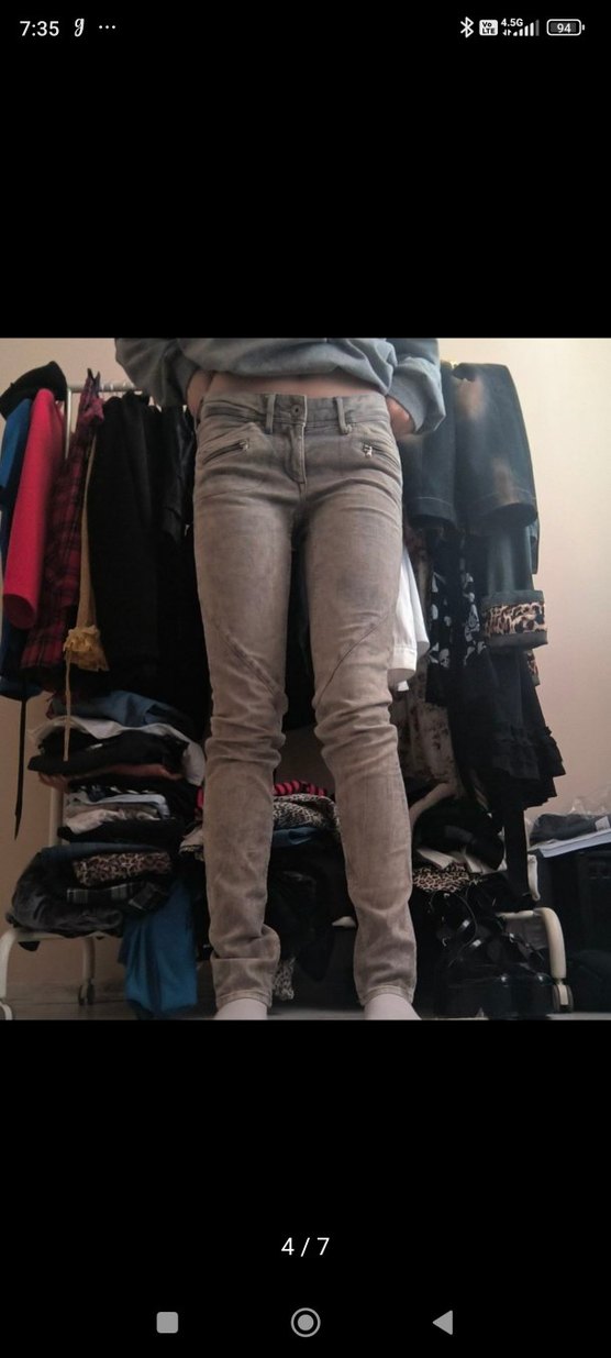 vkei vintage archive fashion skinny pantolon - Görsel 4