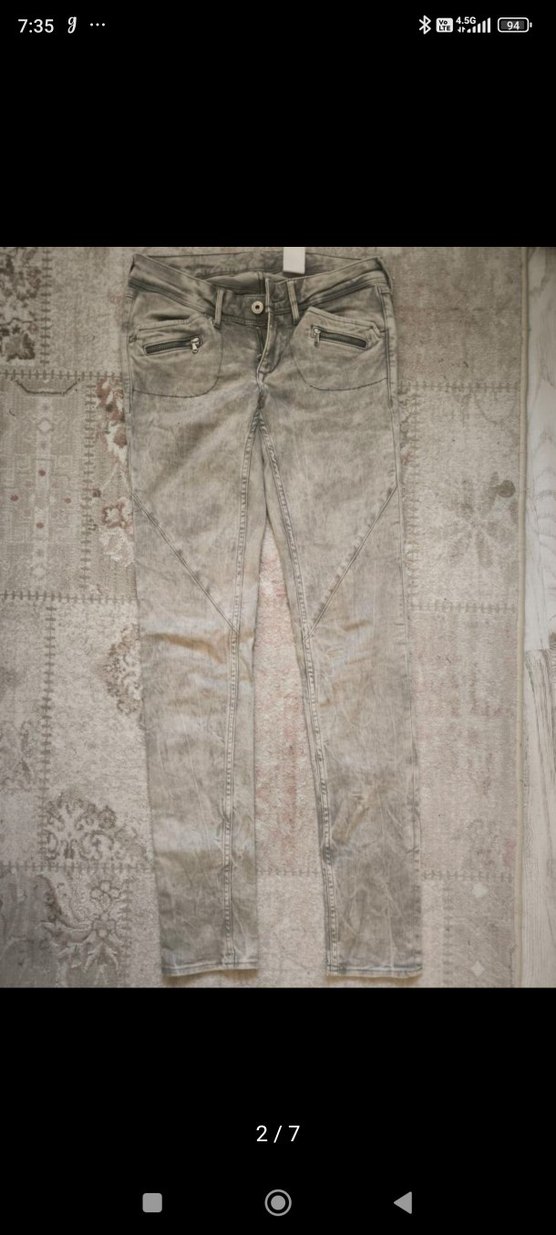 vkei vintage archive fashion skinny pantolon - Görsel 2