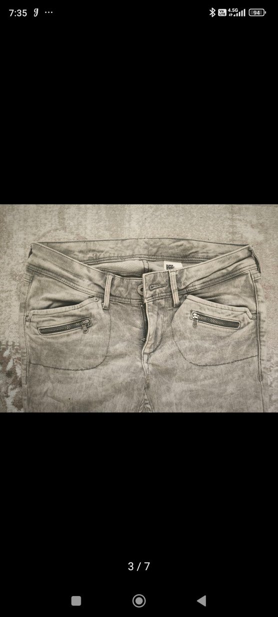 vkei vintage archive fashion skinny pantolon - Görsel 3