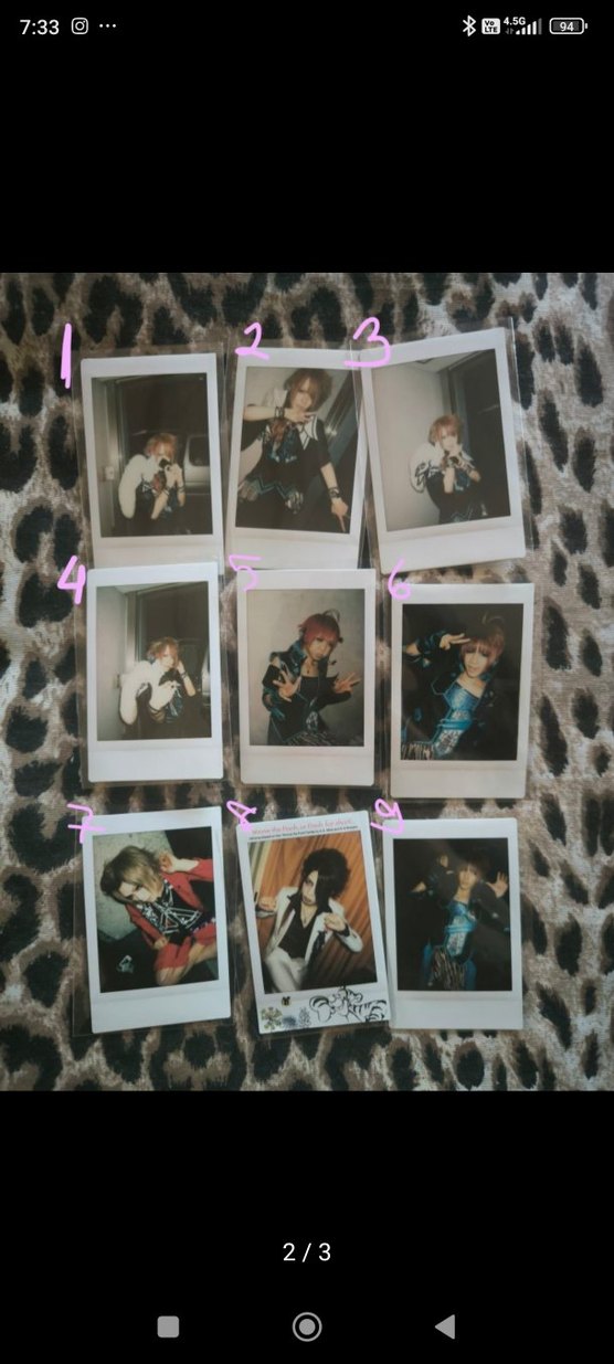 vkei visual kei bandman cheki photocard - Görsel 2