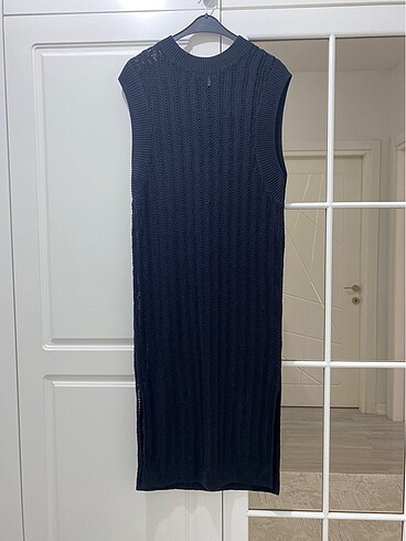 H&M siyah triko elbise