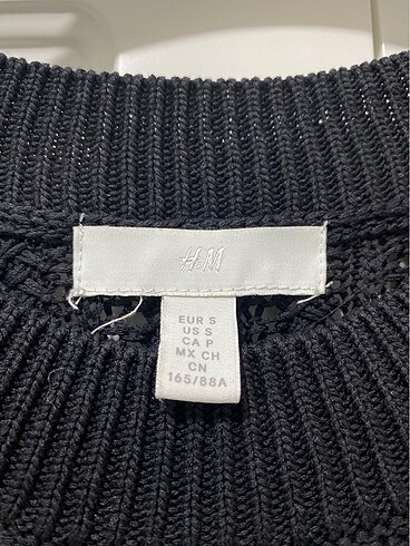 s Beden siyah Renk H&M siyah triko elbise
