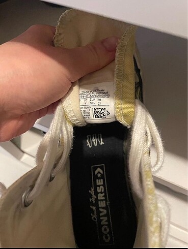 36,5 Beden siyah Renk converse