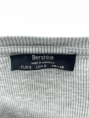 s Beden gri Renk Bershka T-shirt %70 İndirimli.