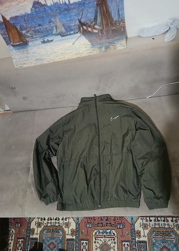 Nike Erkek Gri Fermuarlı Rüzgarlık