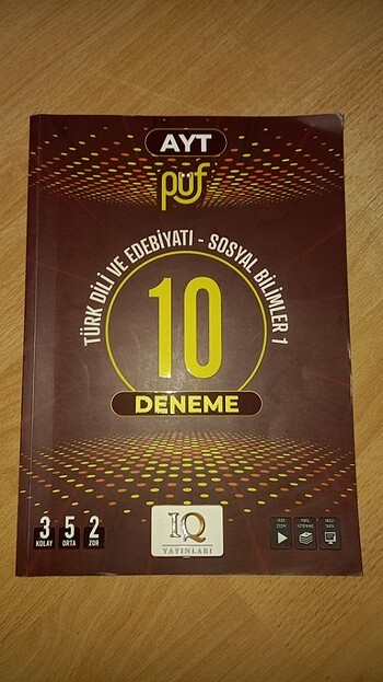 IQ YAYINLARI AYT EDB-SOS DENEME
