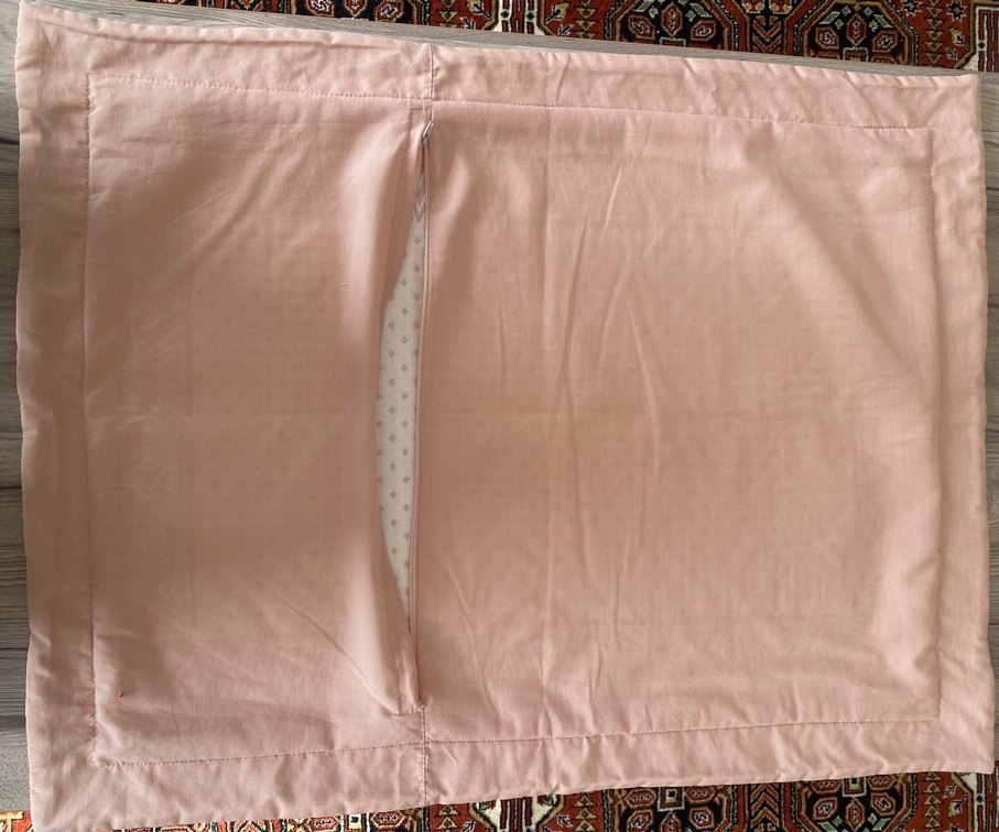 İşlemeli Pembe Pastel yastık kılıfı boy80 cm en 60 cm iki adet - Görsel 4