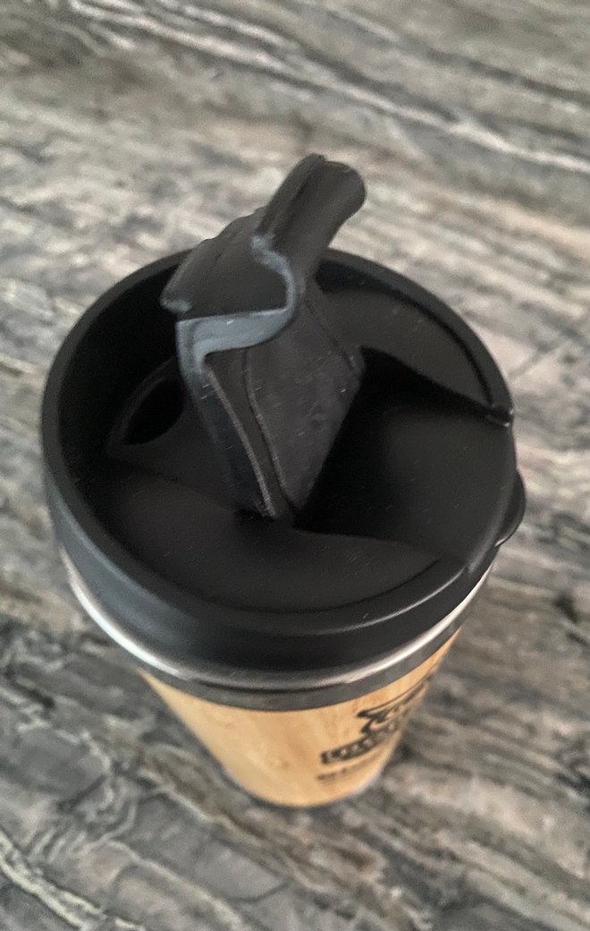 Bej Ahşap Görünümlü Seyahat Termosuçelik - Görsel 4