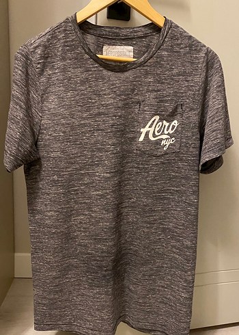 Aero Gri Erkek Kısa Kollu Tişört - Görsel 2