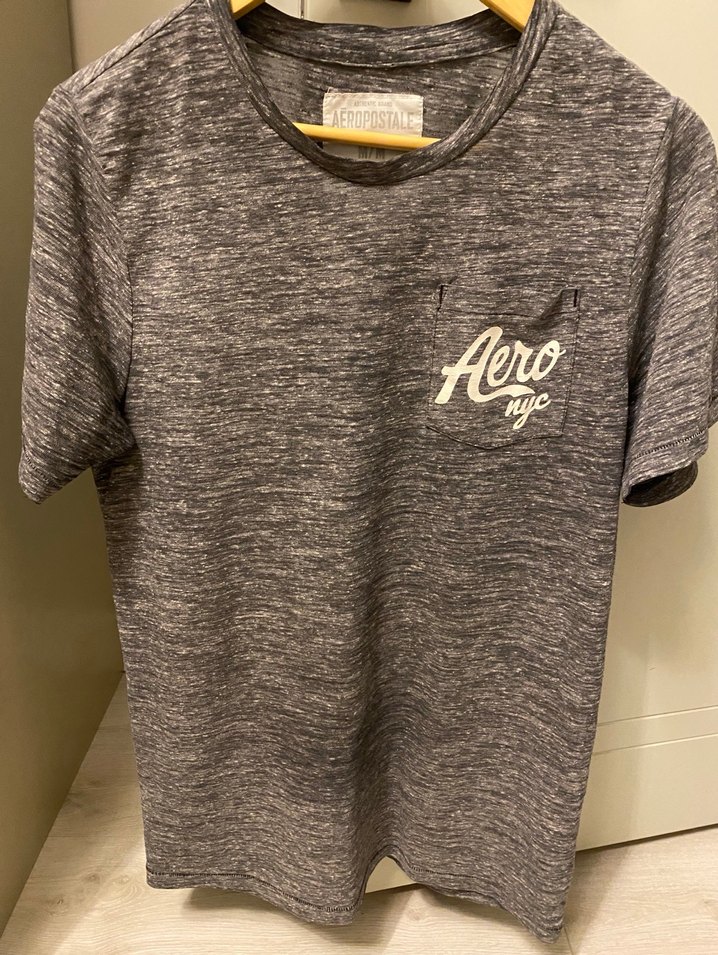 Aero Gri Erkek Kısa Kollu Tişört - Görsel 3
