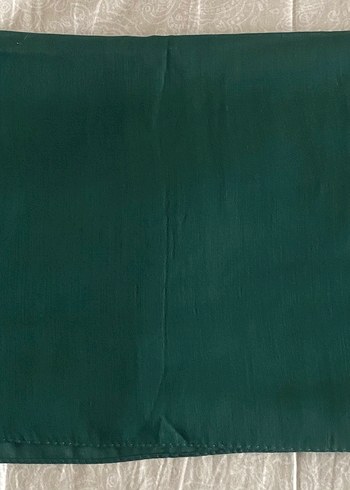 Kadın Parlak Yeşil Dökümlü Şal - Görsel 2