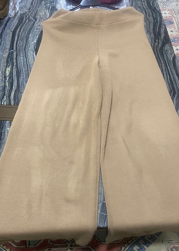 Bej Kadın yün pantalon - Görsel 3