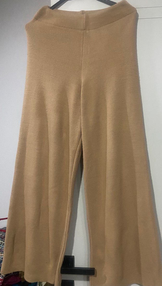 Bej Kadın yün pantalon - Görsel 2