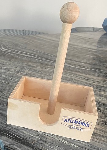 Hellmann's Ahşap peçetelik yeni