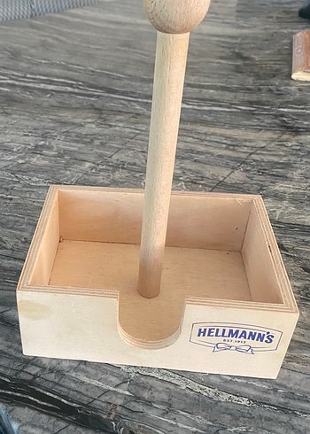 Ahşap Sanat Hellmann's Ahşap peçetelik yeni