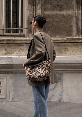 Bonheur Clutch + Bag Leopar