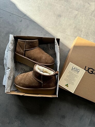 UGG Mini Platform Koyu kahve