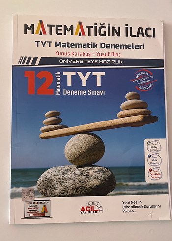 Matematiğin İlacı TYT Matematik Denemeleri Kitabı
