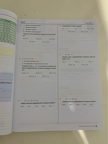Beden Renk TYT Matematik