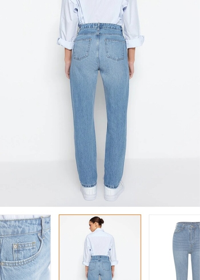 Mavi Jean Bol Pantolon - Görsel 3