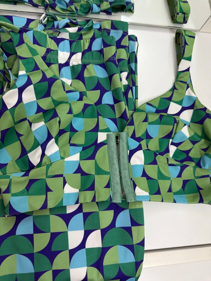 Turkuaz Mini Büstiyer pantolon set - Görsel 3