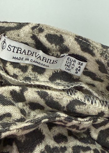 Stradivarius leopar desenli etek - Görsel 3